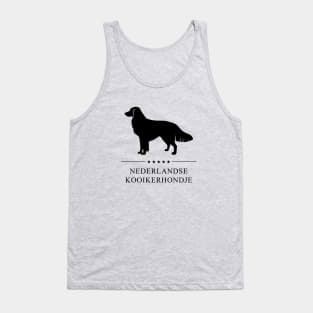 Nederlandse Kooikerhondje Black Silhouette Tank Top